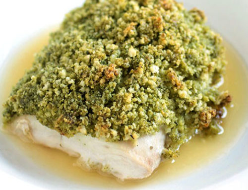 Hawaiian Pesto-Crusted Ono